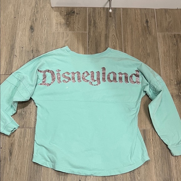 Disneyland Spirit Jersey Light Green Mint Parks Disney Shirt Long Sleeve Top - Picture 9 of 10